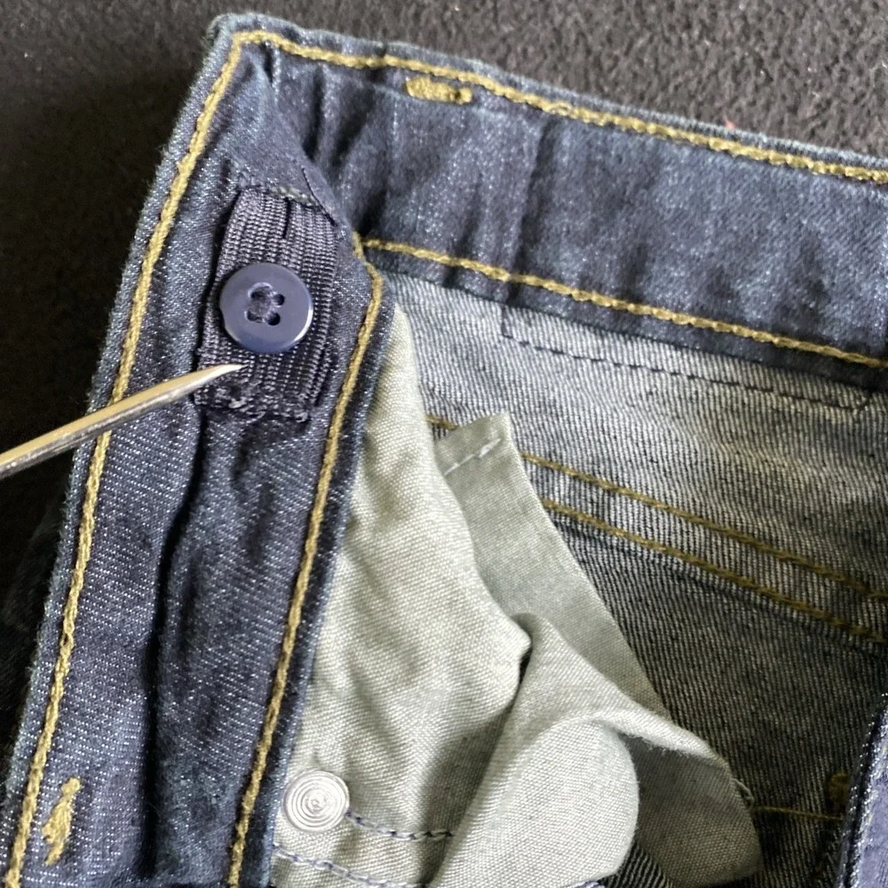 Lee Jeans Boys Size 10 Slim Fit Tapered Leg Adjustable Waist Dark Wash Blue